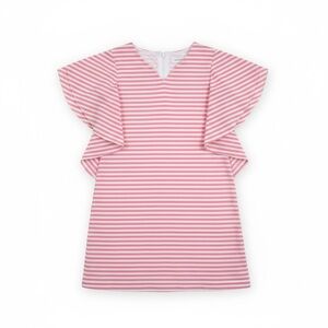 Girls Pink Striped Kids Dress